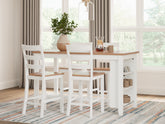 Best Deals Furniture - Ashley Furniture - Gesthaven Counter Height Dining Table and 4 Barstools - Counter Height Dining Table and 4 Barstools - D398D2